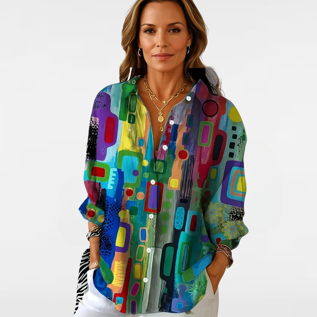 Erivya™ | Refined Pattern Blouse