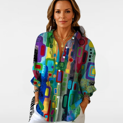 Erivya™ | Refined Pattern Blouse