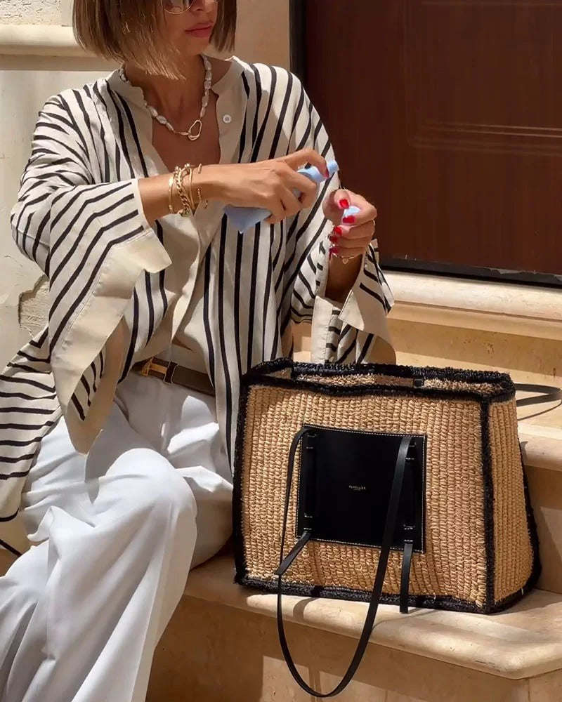 Ravelle™ | Elegant Striped Shirt