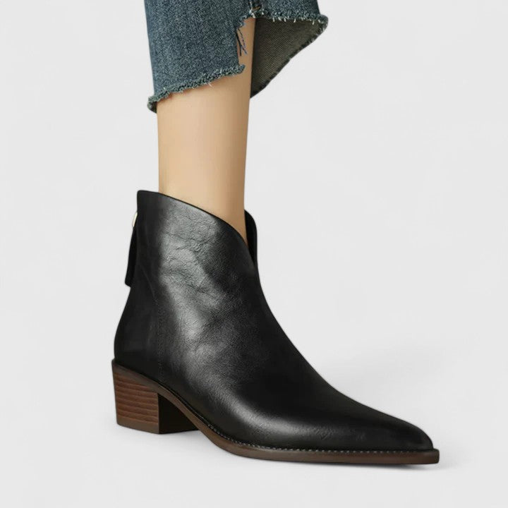 Rayna – Stylish Low Heel Boots