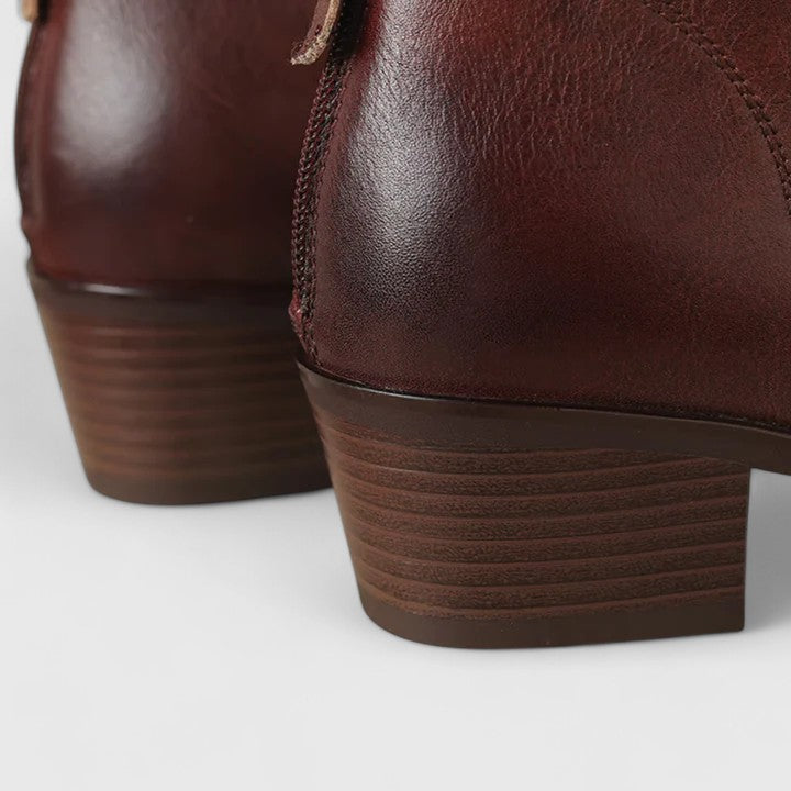 Rayna – Stylish Low Heel Boots