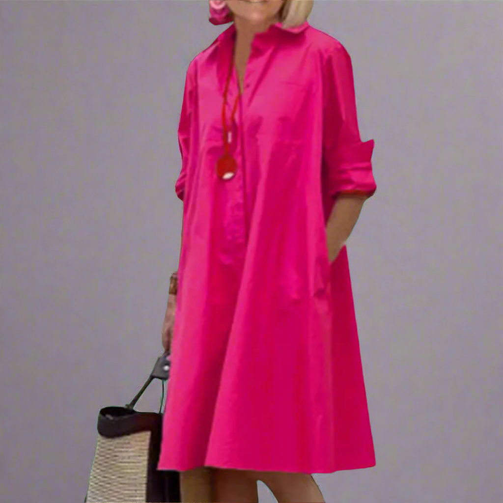 Nina – Pleated Day Dress