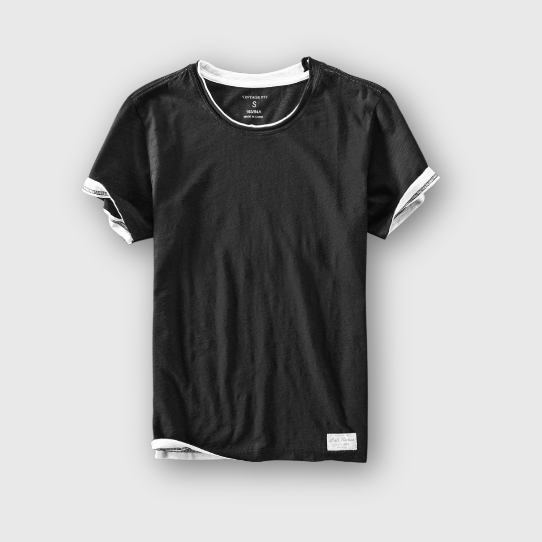 Elias | Double-Layer Crew Neck Tee