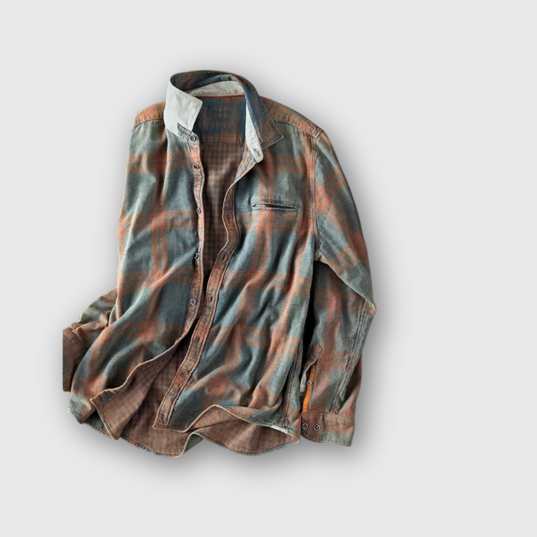 Sawyer | Tie-Dye Plaid Shirt