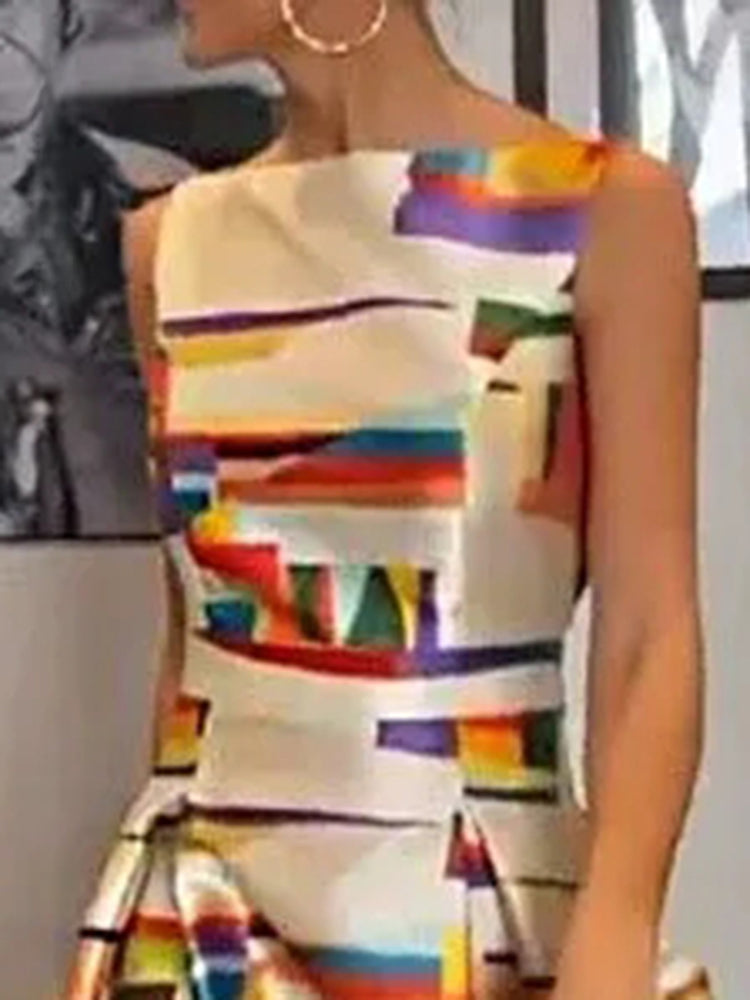 Avelisse™ | Geometric Maxi Dress