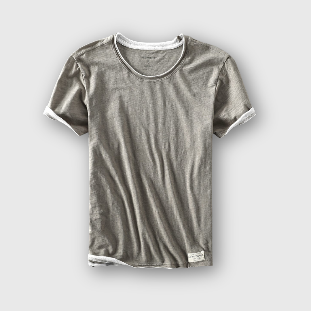 Elias | Double-Layer Crew Neck Tee