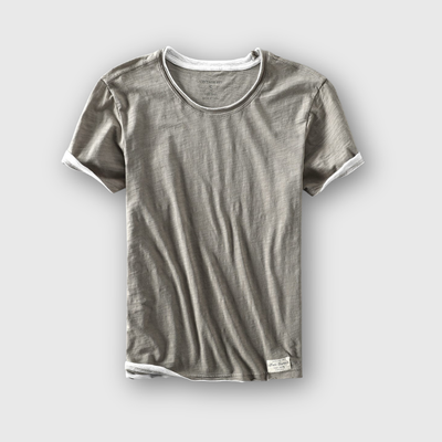 Elias | Double-Layer Crew Neck Tee