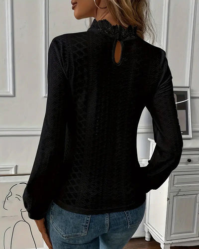 Corvessa™ | Classic Lace Long Sleeve Top