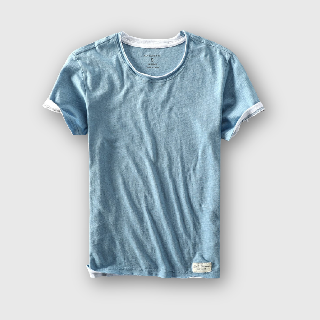 Elias | Double-Layer Crew Neck Tee