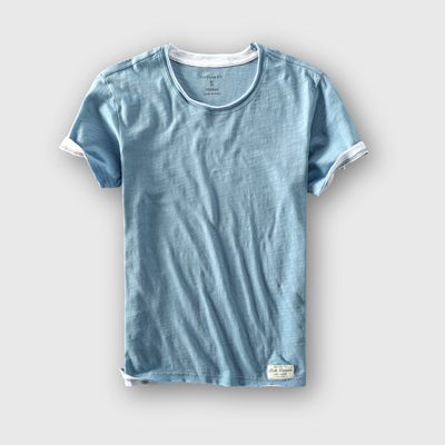 Elias | Double-Layer Crew Neck Tee
