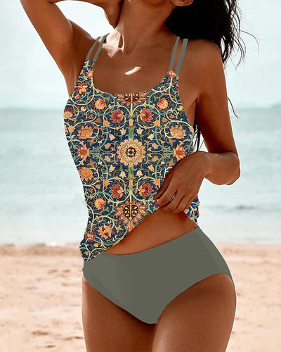 Lena – Soft Print Tankini Set