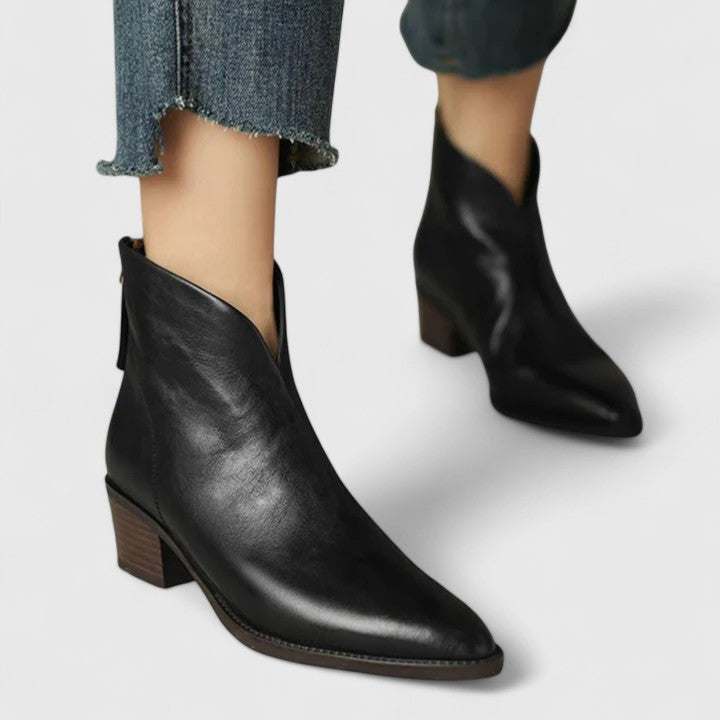 Rayna – Stylish Low Heel Boots