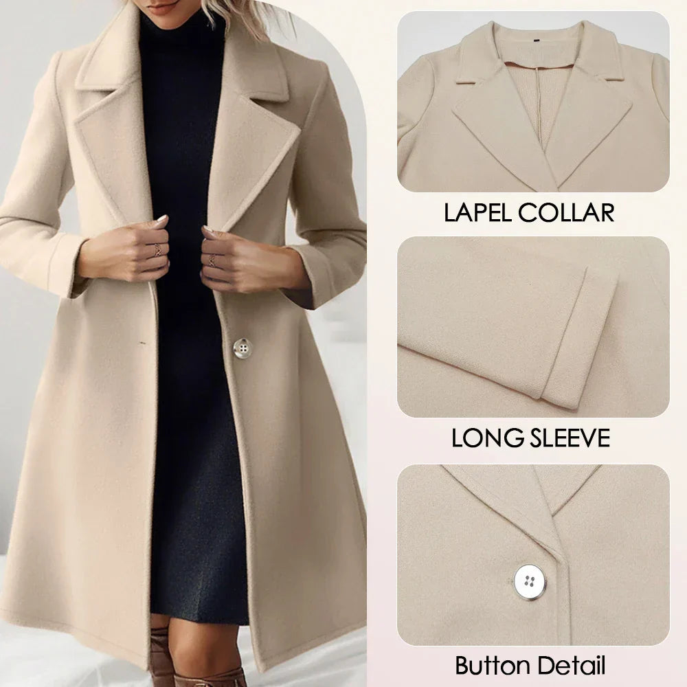 Malayah™ | French Lapel Overcoat