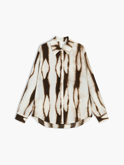 Mia - Tie Dye Oversized Button Down Shirt
