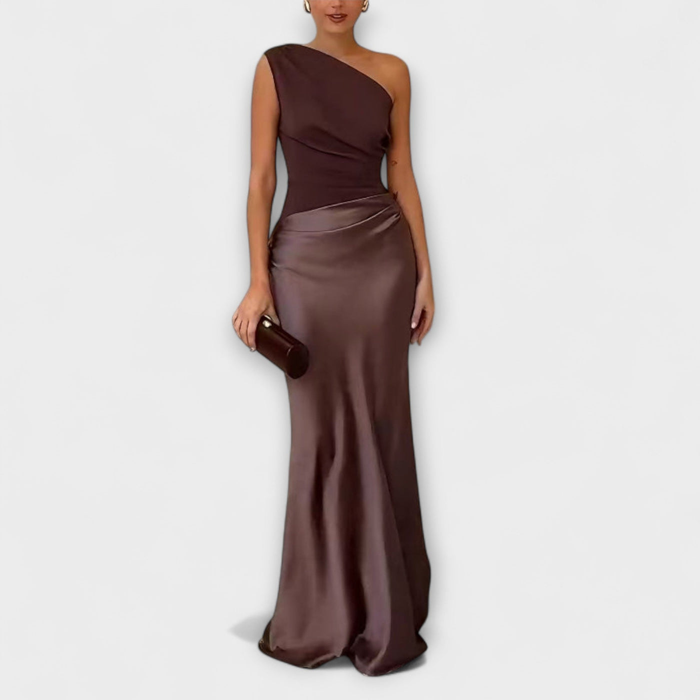 Aveline™ | One-Shoulder Pleated Maxi Dress