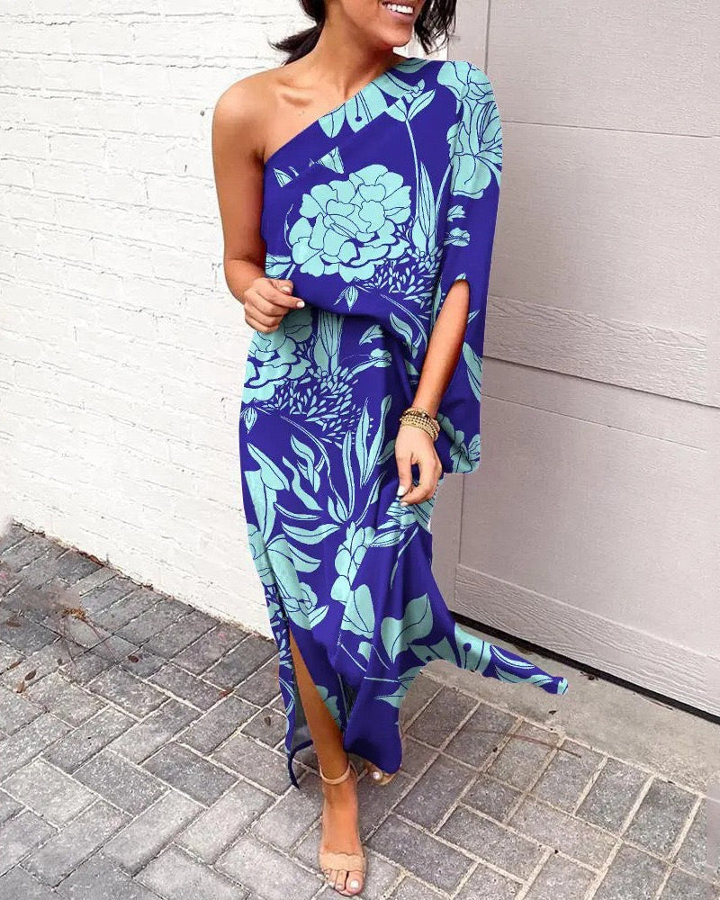 Lian - One-Shoulder Floral Maxi Dress