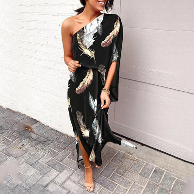 Lian - One-Shoulder Floral Maxi Dress