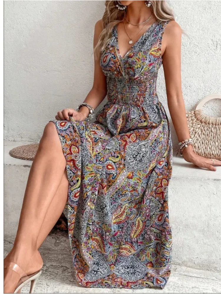 Solana Boho Dress with Tummy Coverage