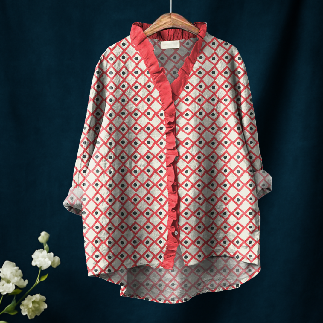 Evelyn – Soft V-Neck Shirt