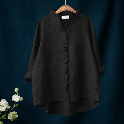 Isla – Subtle Pleat Blouse