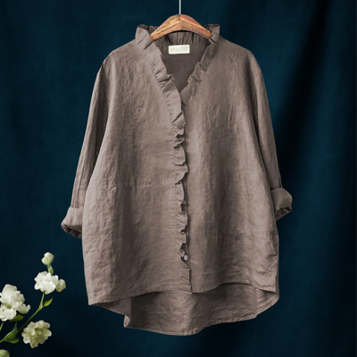 Isla – Subtle Pleat Blouse