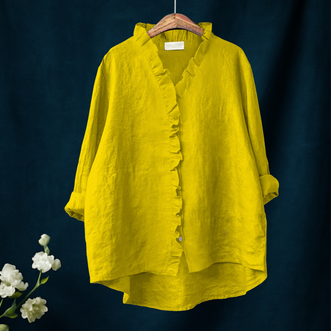 Isla – Subtle Pleat Blouse