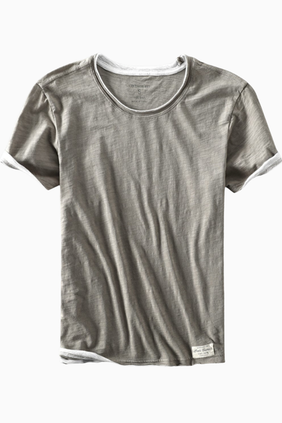 Elias | Double-Layer Crew Neck Tee