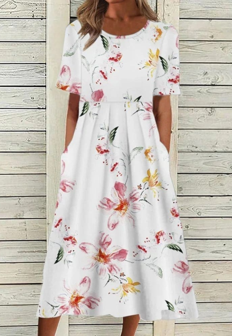 Aria | Floral Breeze Loose Dress