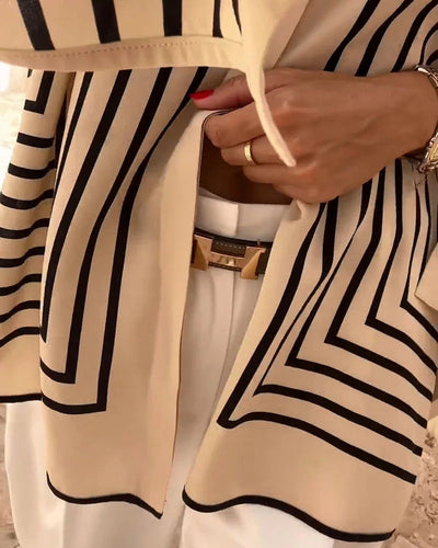 Ravelle™ | Elegant Striped Shirt