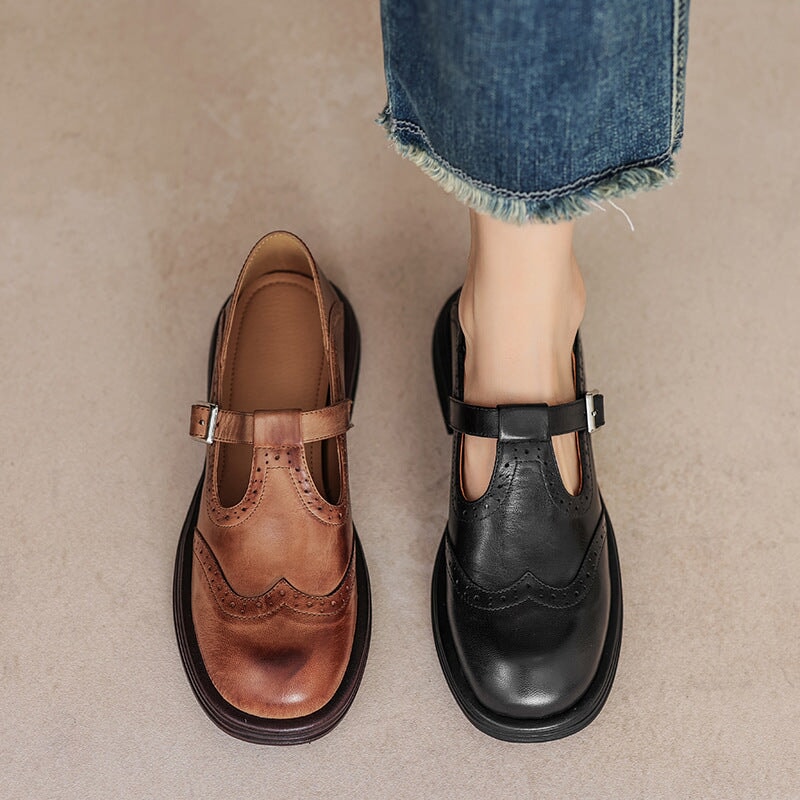 Matthea | Elegant Mary Janes Made From Vegan Leather